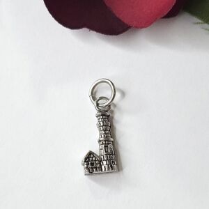 Sterling Silver Lighthouse Charm or Pendant Jewelry Making